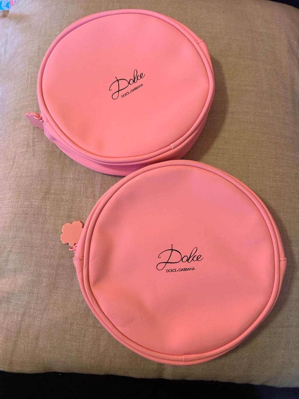 Dolce & Gabbana Pink Cosmetic Pouch Set